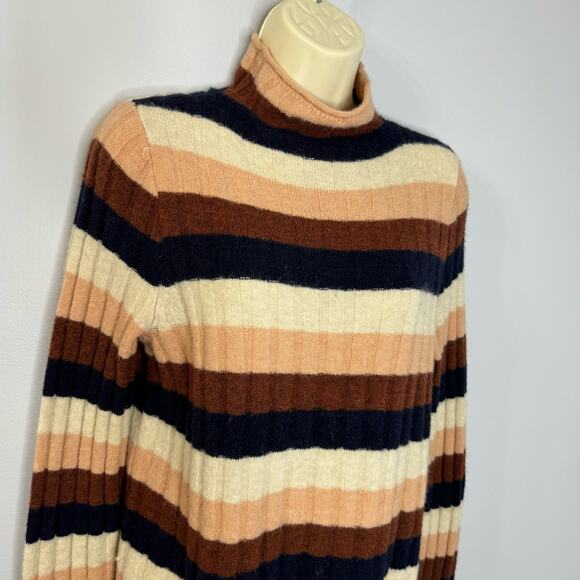MADEWELL Evercrest Turtleneck Sweater Women's MulticolorSoft Coziest Yarn M New - Picture 3 of 10